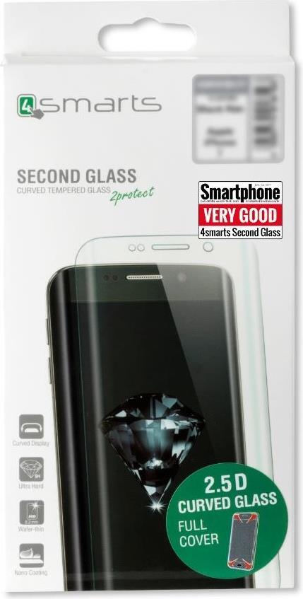 Извит Стъклен Протектор за Samsung A5 2017, 4Smarts 3D Glass, Златист, Прозрачен