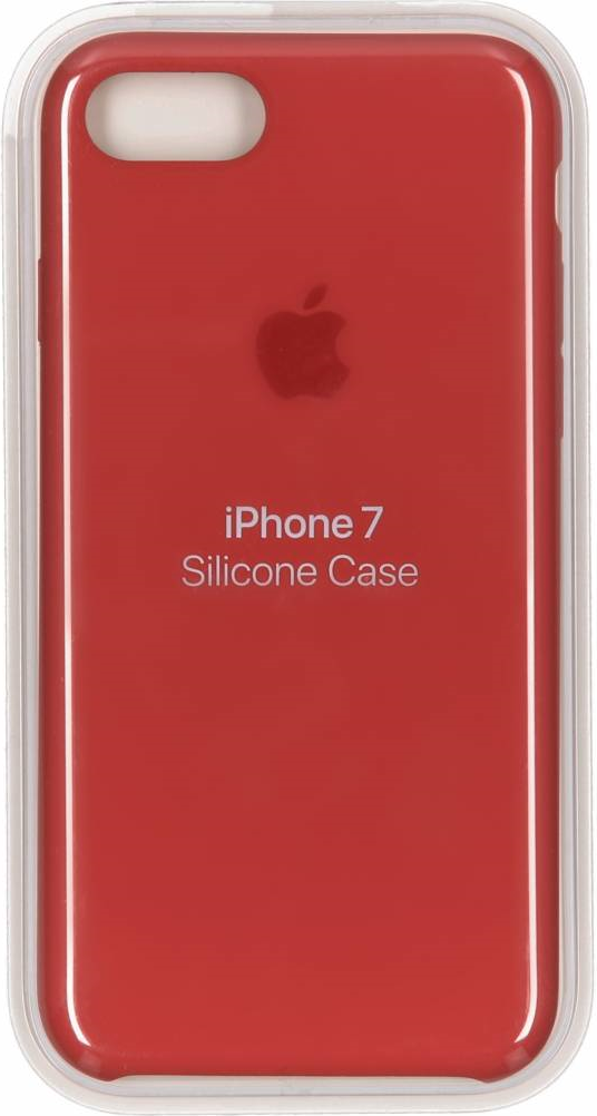 Оригинален Силиконов Калъф за Apple iPhone SE 2022-2020 8-7, Silicone Case MN6H3ZM/A, Червен (3)