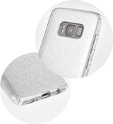 Блестящ Силиконов Калъф за Samsung S10, Forcell Shining Case, Сребрист (4)