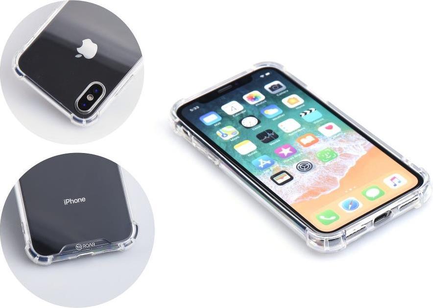 Противоударен Хибриден Калъф за Samsung A40, Roar Armor Case, Прозрачен (3)