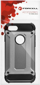 Противоударен Хибриден Калъф за LG K10 2017, Forcell Armor Case, Сив (4)