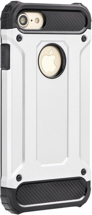 Противоударен Хибриден Калъф за Huawei Y5/Y6 2017, Forcell Armor Case, Сребрист (2)