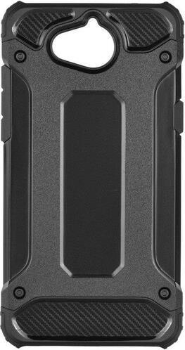 Противоударен Хибриден Калъф за Huawei Y5/Y6 2017, Forcell Armor Case, Черен