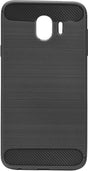 Противоударен Силиконов Калъф за Samsung J4 2018, Forcell Carbon Case, Черен