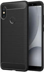 Противоударен Силиконов Калъф за Xiaomi Redmi Note 5 Pro, Forcell Carbon Case, Черен