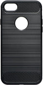 Противоударен Силиконов Калъф за Huawei Y6 2018, Forcell Carbon Case, Черен