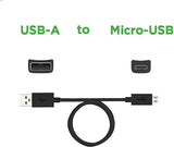 Оригинален micro-USB Кабел за Motorola (къс) 0.15m SKN643A, Черен (Bulk) (2)