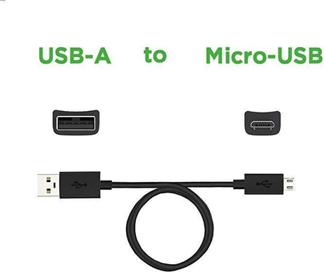 Оригинален micro-USB Кабел за Motorola (къс) 0.15m SKN643A, Черен (Bulk) (2)