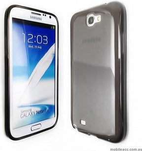 Силиконов Калъф за Samsung Note 2, Back 0.5mm Case, Полупрозрачен