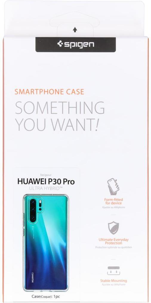 Противоударен Хибриден Калъф за Huawei P30 Pro, Spigen Ultra Hybrid Case, Прозрачен (8)