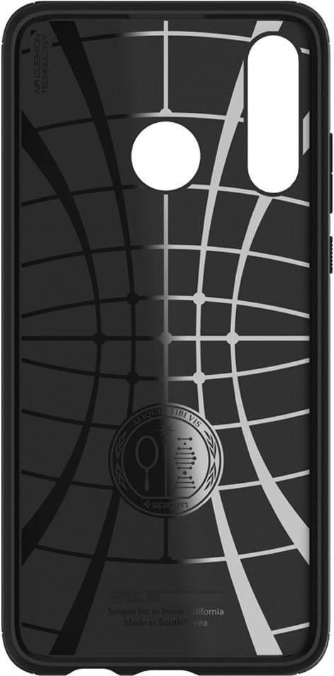 Противоударен Силиконов Калъф за Huawei P30 Lite, Spigen Rugged Armor Case, Черен (6)