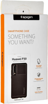 Противоударен Силиконов Калъф за Huawei P30 Lite, Spigen Rugged Armor Case, Черен (7)