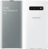 Оригинален Активен Калъф за Samsung S10 Clear View Cover Book Case Ef-Zg973cwe, Бял (5)