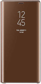 Оригинален Активен Калъф за Samsung Note 9 Clear View Cover Book Case EF-ZN960CAEGWW, Кафяв