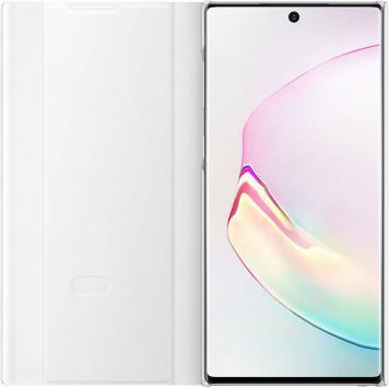 Оригинален Активен Калъф за Samsung Note 10 Clear View Cover Book Case Ef-Zn970cwe, Бял (3)