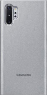 Оригинален Активен Калъф за Samsung Note 10 Plus Clear View Cover Book Case Ef-Zn975cse, Сребрист (4)