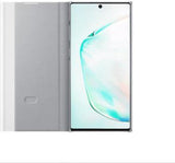 Оригинален Активен Калъф за Samsung Note 10 Plus Clear View Cover Book Case Ef-Zn975cse, Сребрист (3)