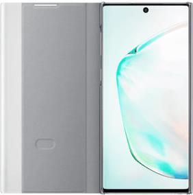 Оригинален Активен Калъф за Samsung Note 10 Clear View Cover Book Case Ef-Zn970cse, Сребрист (3)