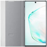 Оригинален Активен Калъф за Samsung Note 10 Clear View Cover Book Case Ef-Zn970cse, Сребрист (3)