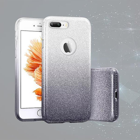 Блестящ Силиконов Калъф за Nokia 8, Forcell Shining Case, Черен