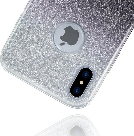 Блестящ Силиконов Калъф за Nokia 8, Forcell Shining Case, Черен (2)