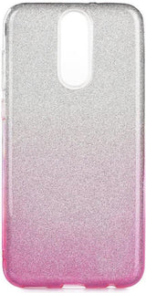Блестящ Силиконов Калъф за Nokia 6, Forcell Shining Case, Сребро/Розов