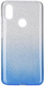 Блестящ Силиконов Калъф за Xiaomi Redmi 7, Forcell Shining Case, Сребро/Син