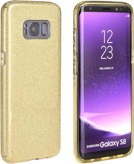 Блестящ Силиконов Калъф за Xiaomi Redmi 7, Forcell Shining Case, Златист (2)