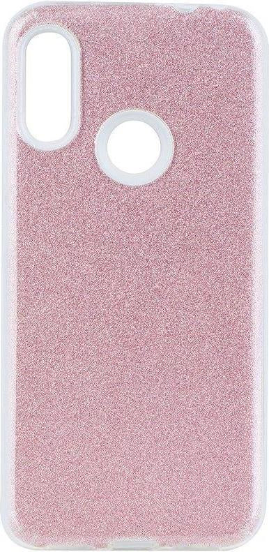 Блестящ Силиконов Калъф за Xiaomi Redmi 7, Forcell Shining Case, Сребро/Розов