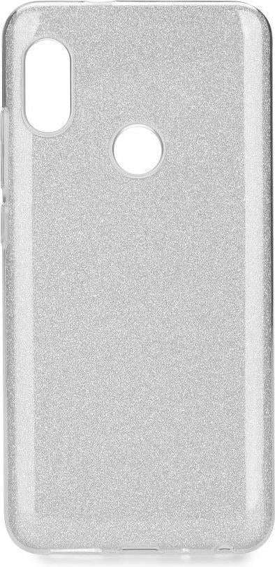 Блестящ Силиконов Калъф за Xiaomi Redmi Note 7, Forcell Shining Case, Сребрист