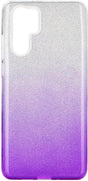 Блестящ Силиконов Калъф за Huawei P30 Pro, Forcell Shining Case, Сребро/Лилав