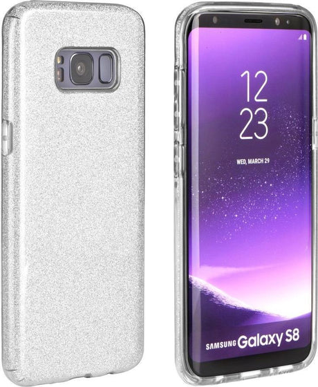 Блестящ Силиконов Калъф за Huawei P30 Pro, Forcell Shining Case, Сребрист (2)