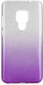 Блестящ Силиконов Калъф за Huawei Mate 20, Forcell Shining Case, Сребро/Лилав
