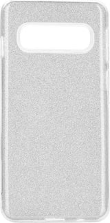 Блестящ Силиконов Калъф за Samsung S10 Plus, Forcell Shining Case, Сребрист