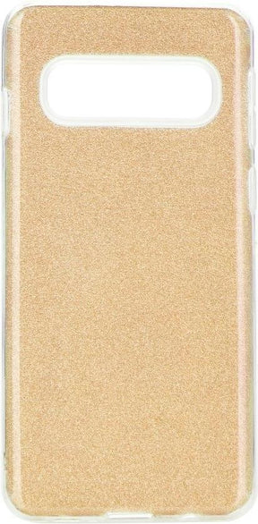 Блестящ Силиконов Калъф за Samsung S10 Plus, Forcell Shining Case, Златист