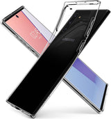 Противоударен Силиконов Калъф за Samsung Note 10, Spigen Liquid Crystal Case, Прозрачен (8)