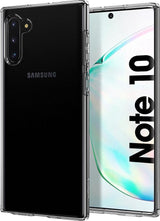 Противоударен Силиконов Калъф за Samsung Note 10, Spigen Liquid Crystal Case, Прозрачен