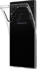 Противоударен Силиконов Калъф за Samsung Note 10, Spigen Liquid Crystal Case, Прозрачен (5)
