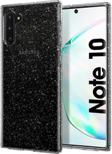 Противоударен Блестящ Калъф за Samsung Note 10, Spigen Liquid Crystal Glitter Quartz Case, Прозрачен