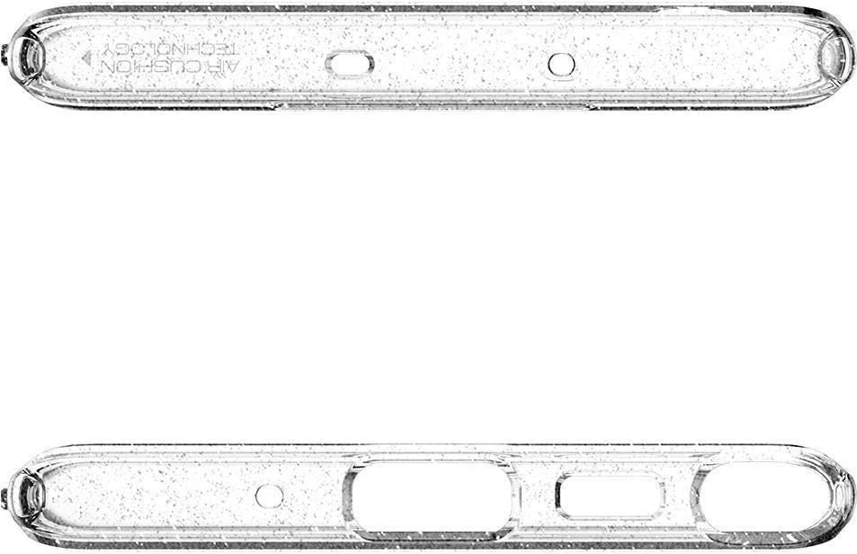 Противоударен Блестящ Калъф за Samsung Note 10, Spigen Liquid Crystal Glitter Quartz Case, Прозрачен (8)
