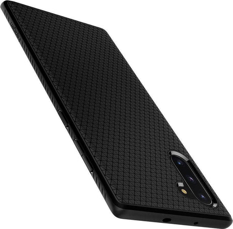 Противоударен Силиконов Калъф за Samsung Note 10, Spigen Liquid Air Case, Черен (6)