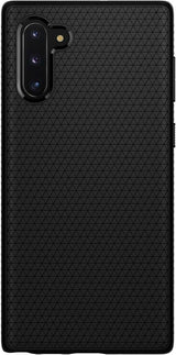 Противоударен Силиконов Калъф за Samsung Note 10, Spigen Liquid Air Case, Черен (2)