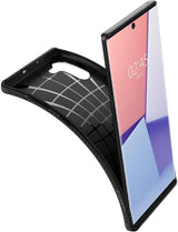 Противоударен Силиконов Калъф за Samsung Note 10, Spigen Liquid Air Case, Черен (8)