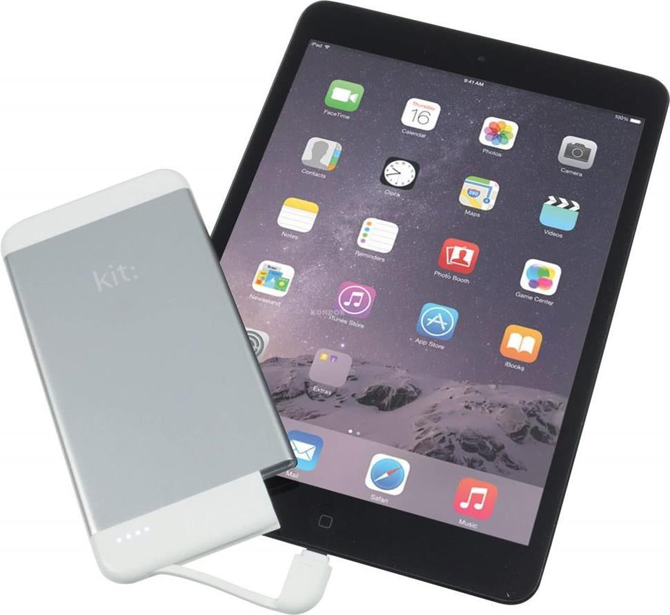 Външна Батерия за iPhone и iPad, KIT Power Bank Lightning 4100mAh, Сребрист (4)