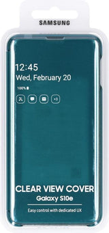 Оригинален Активен Калъф за Samsung S10e Clear View Cover Book Case Ef-Zg970cg, Зелен (4)