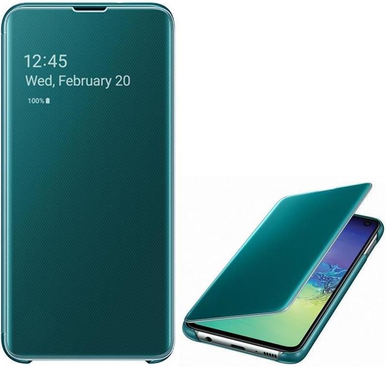 Оригинален Активен Калъф за Samsung S10e Clear View Cover Book Case Ef-Zg970cg, Зелен