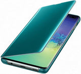 Оригинален Активен Калъф за Samsung S10 Plus Clear View Cover Book Case Ef-Zg975cg, Зелен (2)