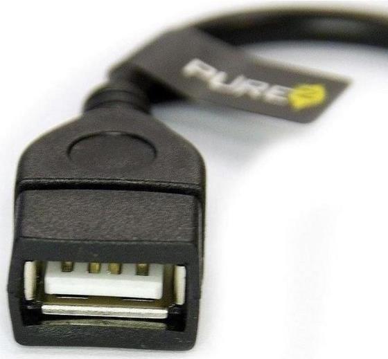 Адаптер OTG, Pure USB OTG micro USB, Черен (2)