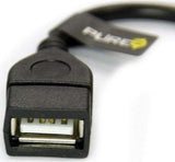Адаптер OTG, Pure USB OTG micro USB, Черен (2)