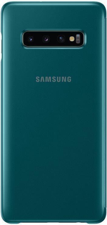 Оригинален Активен Калъф за Samsung S10 Plus Clear View Cover Book Case Ef-Zg975cg, Зелен (4)
